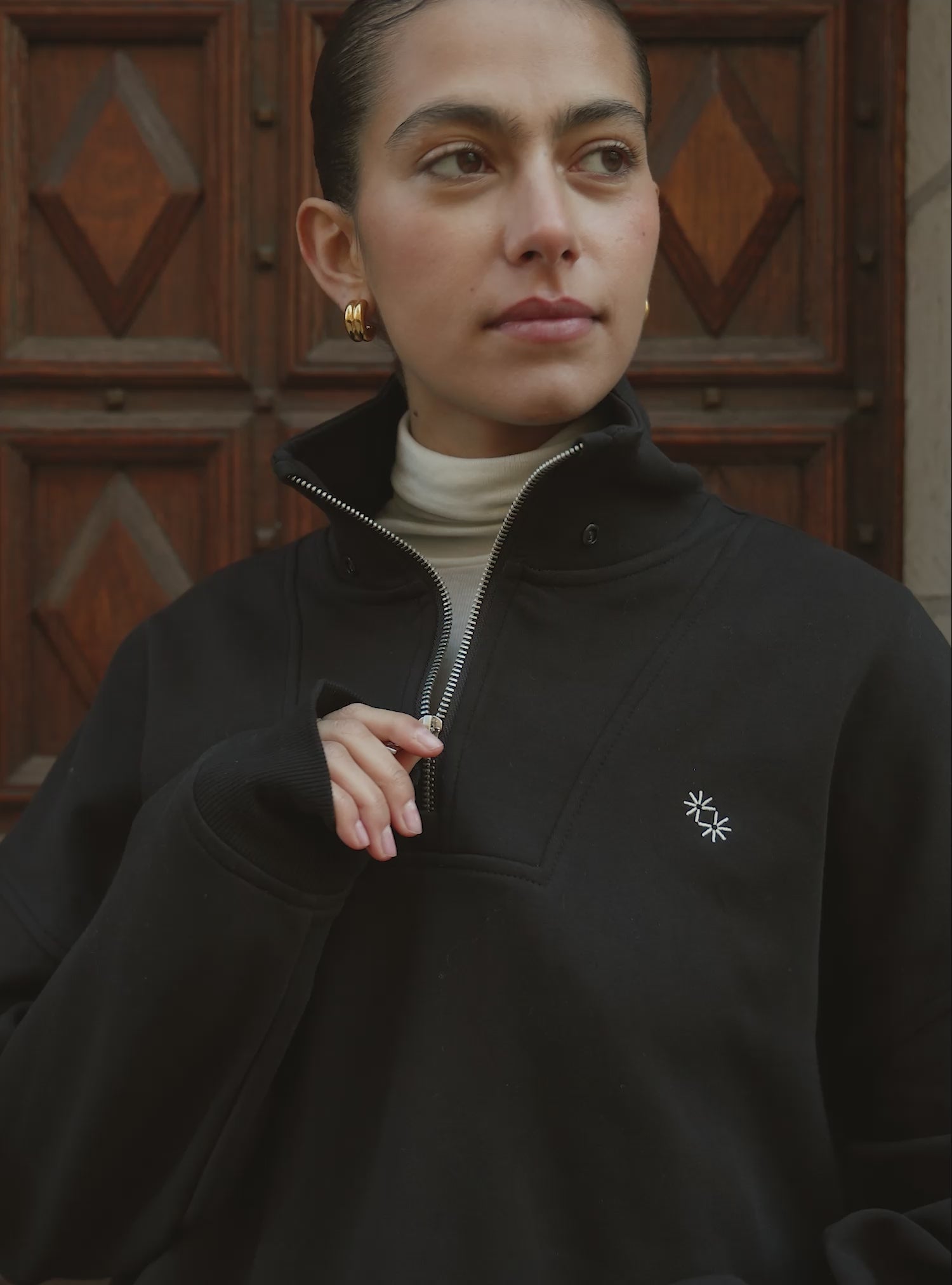 [PRE-ORDER] Travel Convertible Sweater (Ebony)