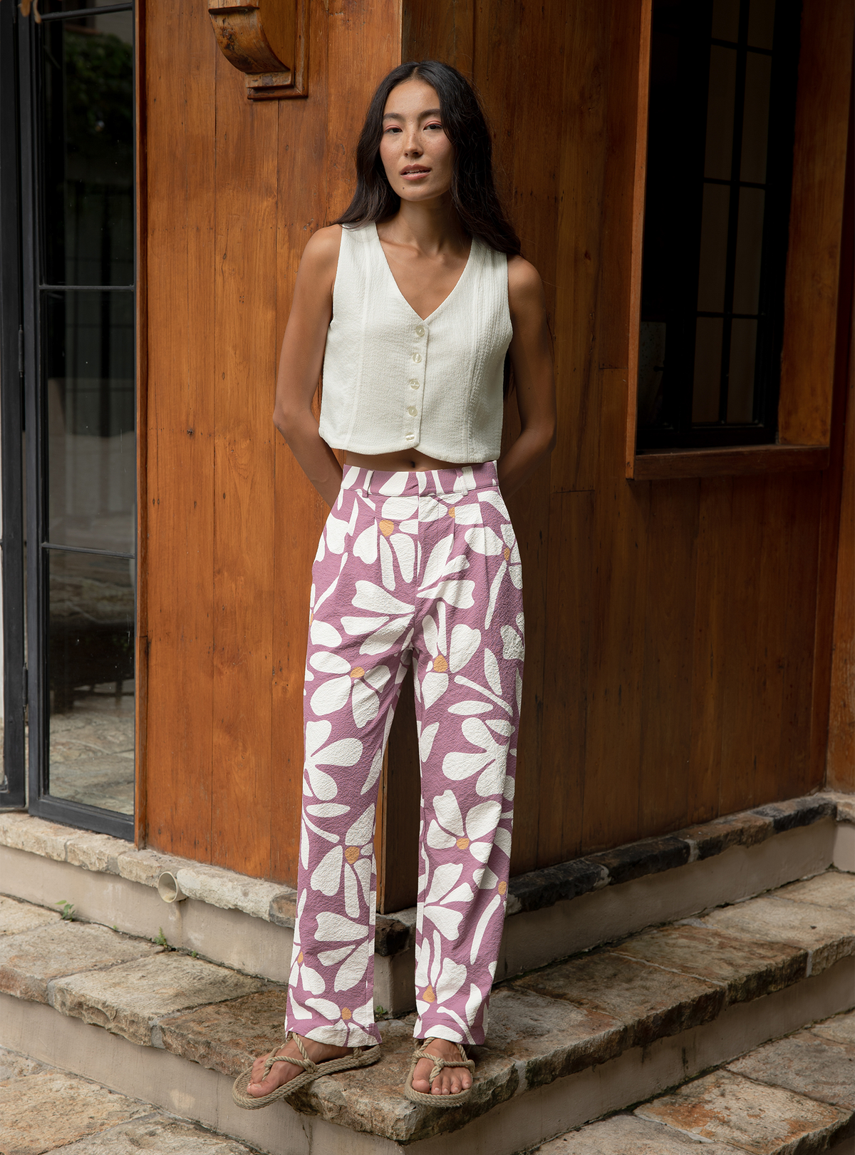 Resort Pants (Seersucker Field Taffy) – The Paper Bunny