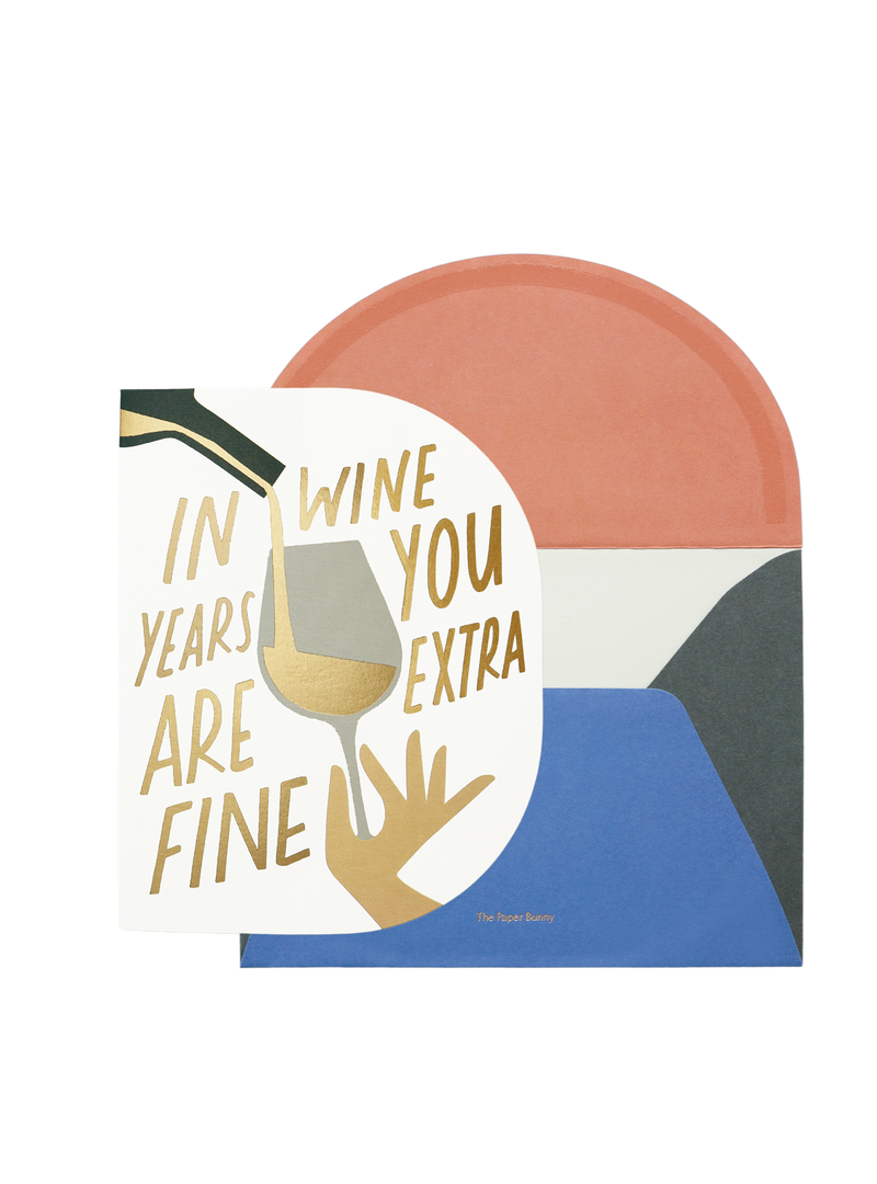 Fine Wine Birthday Greeting Card