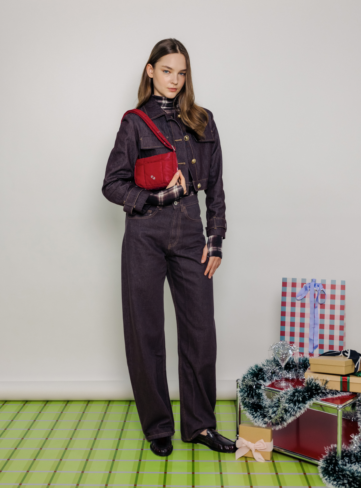 Mini Puffer Swing (Slick Rouge)