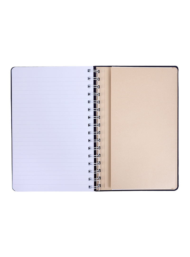 Steady Ring Bound A5 Lined and Blank Notebook